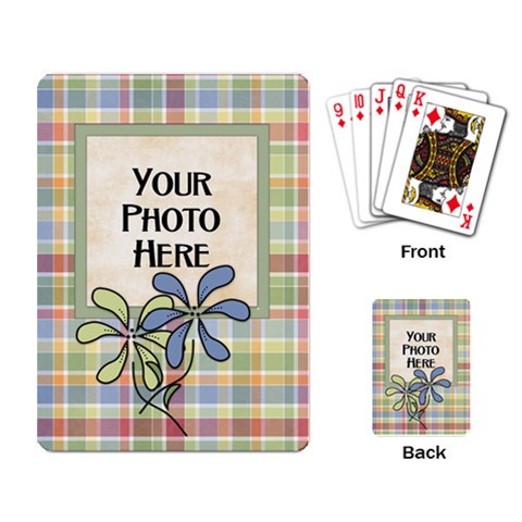 Flower Playing Cards By Lisa Minor Back
