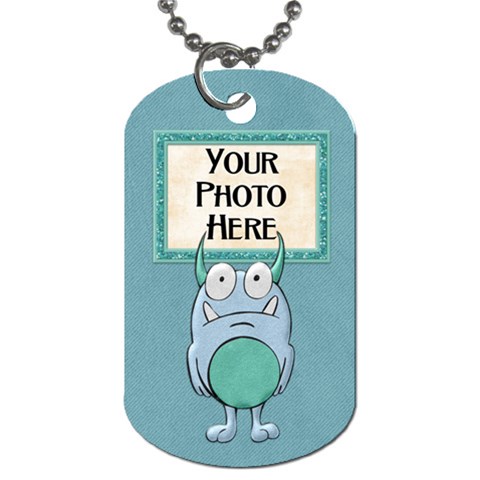 Monster Party Dog Tag By Lisa Minor Back