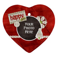 Happy Holidays Ornament - Ornament (Heart)