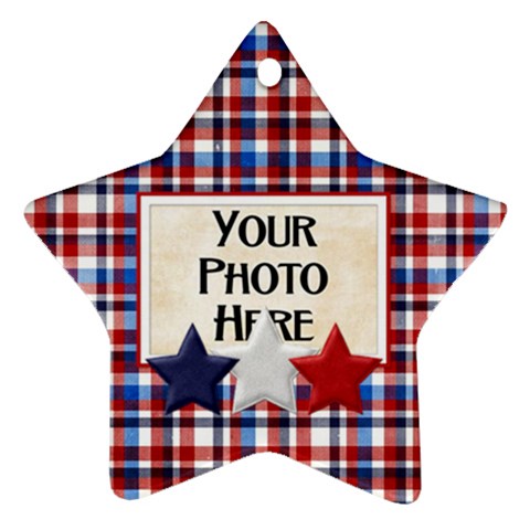 Patriotic Ornament By Lisa Minor Front