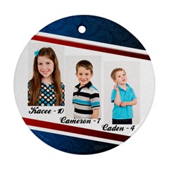 family2013 - Round Ornament (Two Sides)