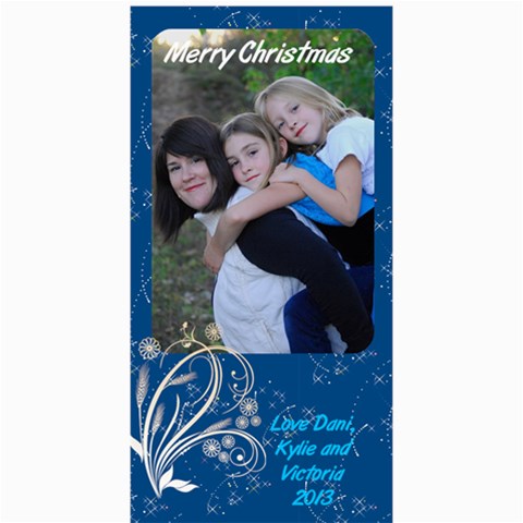 Danis Xmas Card By Crystal 8 x4  Photo Card - 2