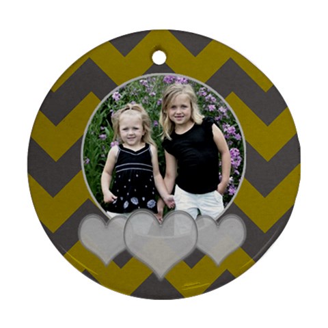 Round Chevron Heart  By Amanda Bunn Front