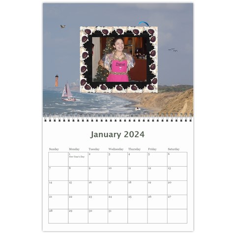2024 Ocean Theme Calendar By Kim Blair Jan 2024