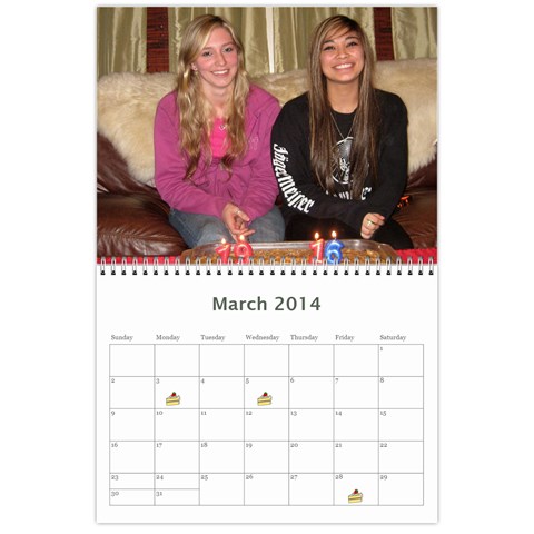 Laylas Calendar By Katy Mar 2014