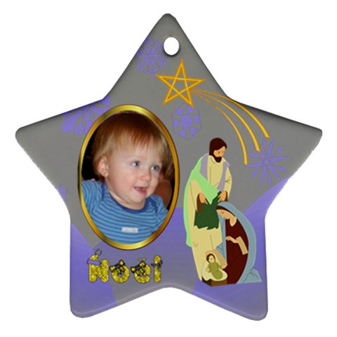 Nativity Star Ornament By Joy Johns Front