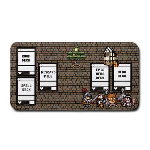 Boss Monster Town Playmat V2 By Matthew Bair 16 x8.5  Bar Mat