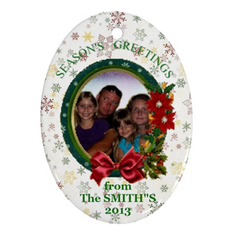 Family Ornament, Oval By Joy Johns Front