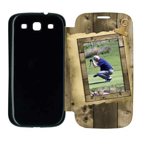Timber Samsung Galaxy S3 Flip Cover Case By Deborah Front