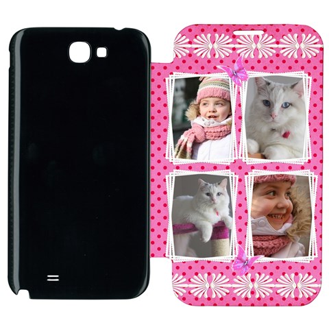 Princess Samsung Galaxy Note 2 Flip Cover Case By Deborah Front