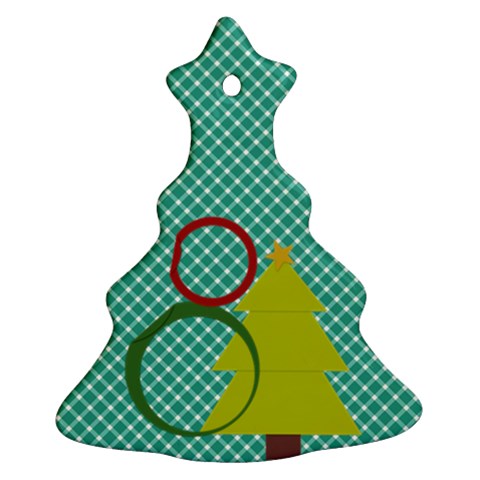 Christmas Tree 2 Side Ornaments By Zornitza Front