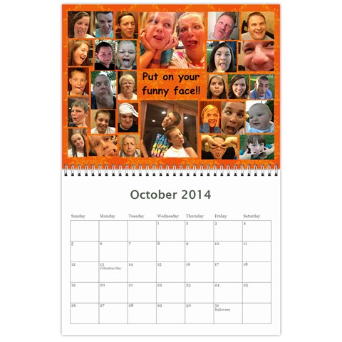 Depierro Reunion Calendar 2014 By Debbie Oct 2014
