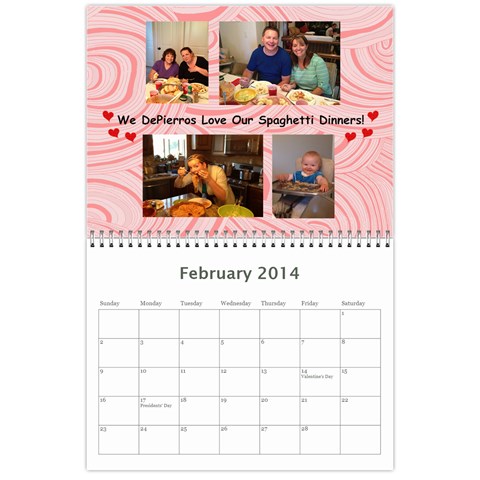 Depierro Reunion Calendar 2014 By Debbie Feb 2014