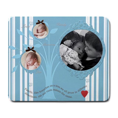 Family Love Large Mouse Pad By Chatting Front