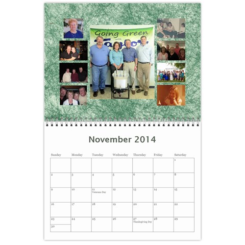Calendar 2014 By Bertie Nov 2014