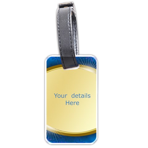 Blue And Gold Luggage Tag ( 2 Sided) By Deborah Back