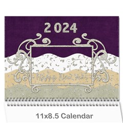 2024 Calender Elegance - Wall Calendar 11  x 8.5  (12-Months)