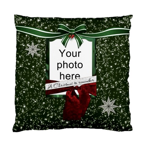 Christmas To Remember Cushion Case (2 Sides) By Lil Front