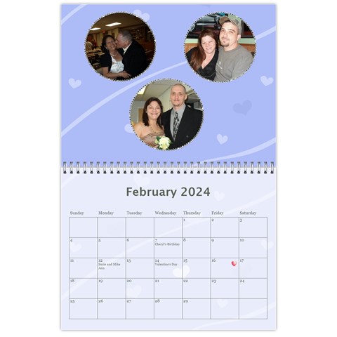 2024 Simply Blue Calendar By Kim Blair Feb 2024