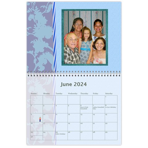 2024 Simply Blue Calendar By Kim Blair Jun 2024