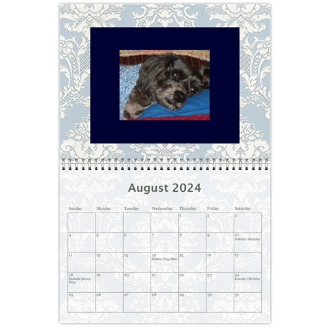 2024 Simply Blue Calendar By Kim Blair Aug 2024