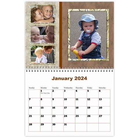 Male Calendar No 1 (any Year) By Deborah Jan 2024