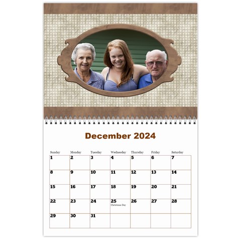 Male Calendar No 1 (any Year) By Deborah Dec 2024