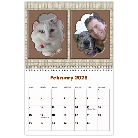 Male Calendar No 1 (any Year) By Deborah Feb 2024