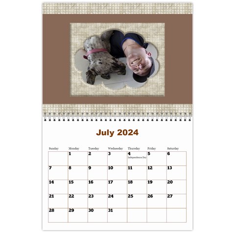 Male Calendar No 1 (any Year) By Deborah Jul 2024