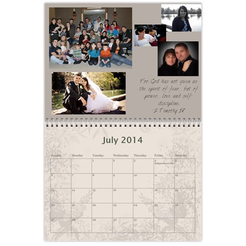 My Calendar 2014 By Inna Jul 2014