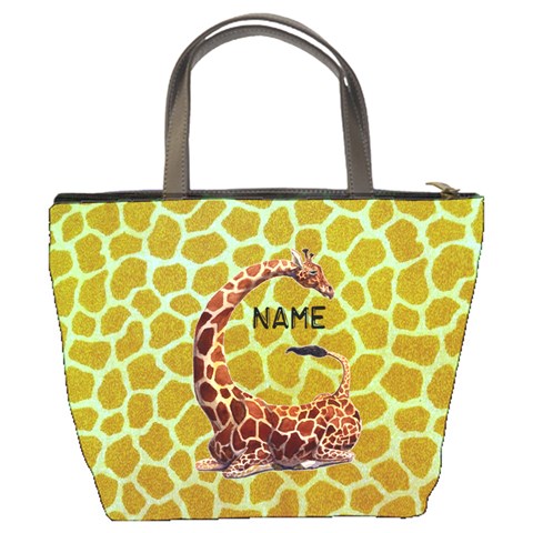 Giraffe Bucket Bag By Joy Johns Back