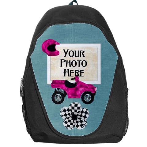 Let s Ride Backpack By Lisa Minor Front
