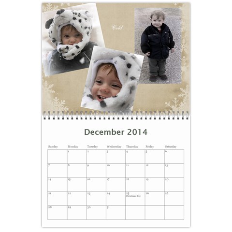 Calendar Lil Tiger2 By Tammy Gatten Dec 2014