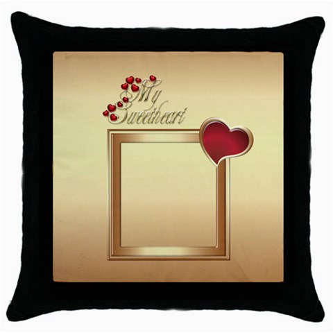 My Sweetheart Throw Pillow By Deborah Front