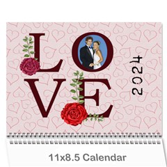 love 2024 - Wall Calendar 11  x 8.5  (12-Months)