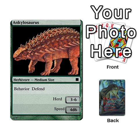 Mesozoic Hunter Cards By Michael Front - Diamond5
