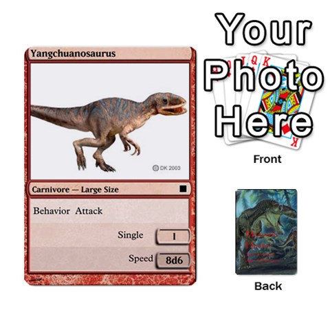 Mesozoic Hunter Cards By Michael Front - Diamond6