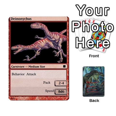 Ace Mesozoic Hunter Cards By Michael Front - DiamondA