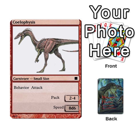 Mesozoic Hunter Cards By Michael Front - Club3