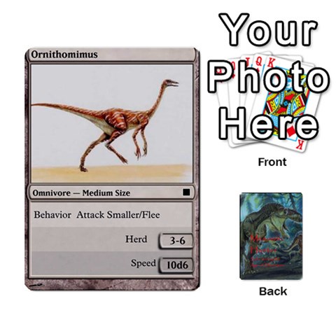 Mesozoic Hunter Cards By Michael Front - Club7