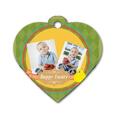 easter - Dog Tag Heart (Two Sides)
