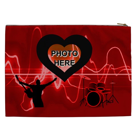 Love Rock Xxl Cosmetic Bag By Joy Johns Back