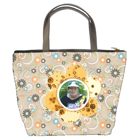 Flower Bucket Bag #2 By Joy Johns Back