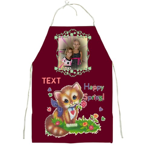 Happy Spring Apron 2 By Joy Johns Front
