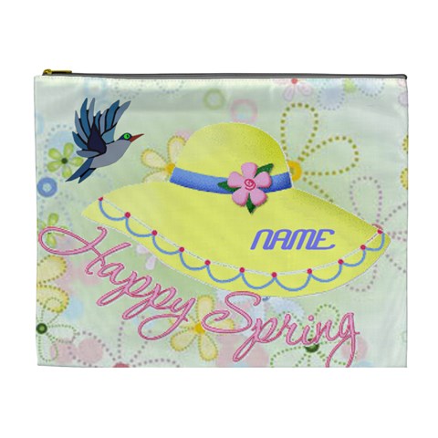Spring Xl Cosmetic Bag #3 By Joy Johns Front