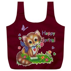 Happy Spring full print recycle bag, XL (8 styles) - Full Print Recycle Bag (XL)