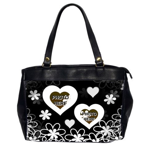 Love Flowers Office Handbag, 2 Sides By Joy Johns Front