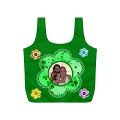 button flower small recycle bag (8 styles) - Full Print Recycle Bag (S)