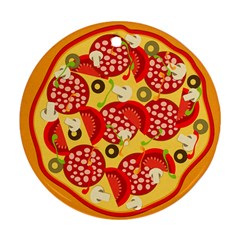 pizza - Round Ornament (Two Sides)
