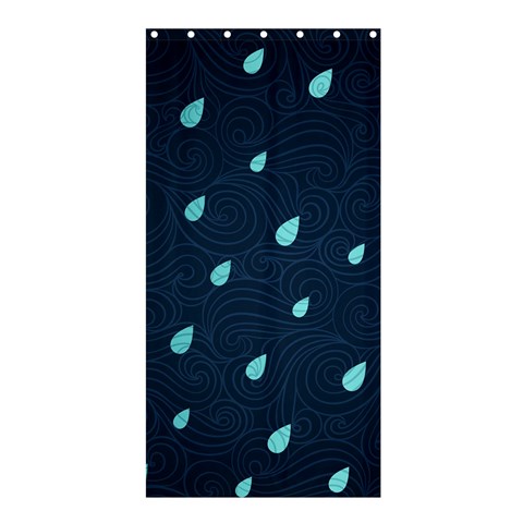 Rain By Divad Brown Curtain(36 X72 ) - 33.26 x66.24  Curtain(36 X72 )